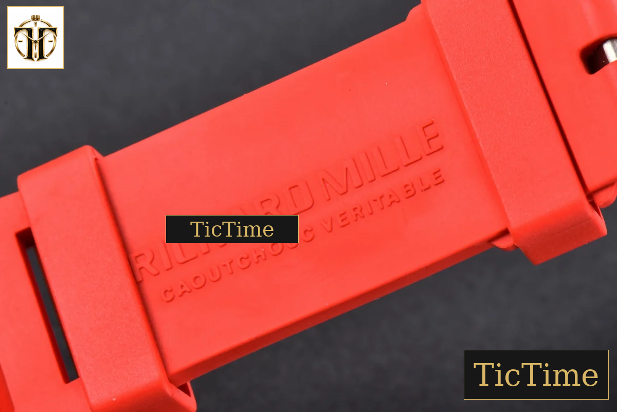 NTPT RM055 42.7mm BBRF Red Skeleton Dial Red Rubber Strap RMUL2 — foto 25