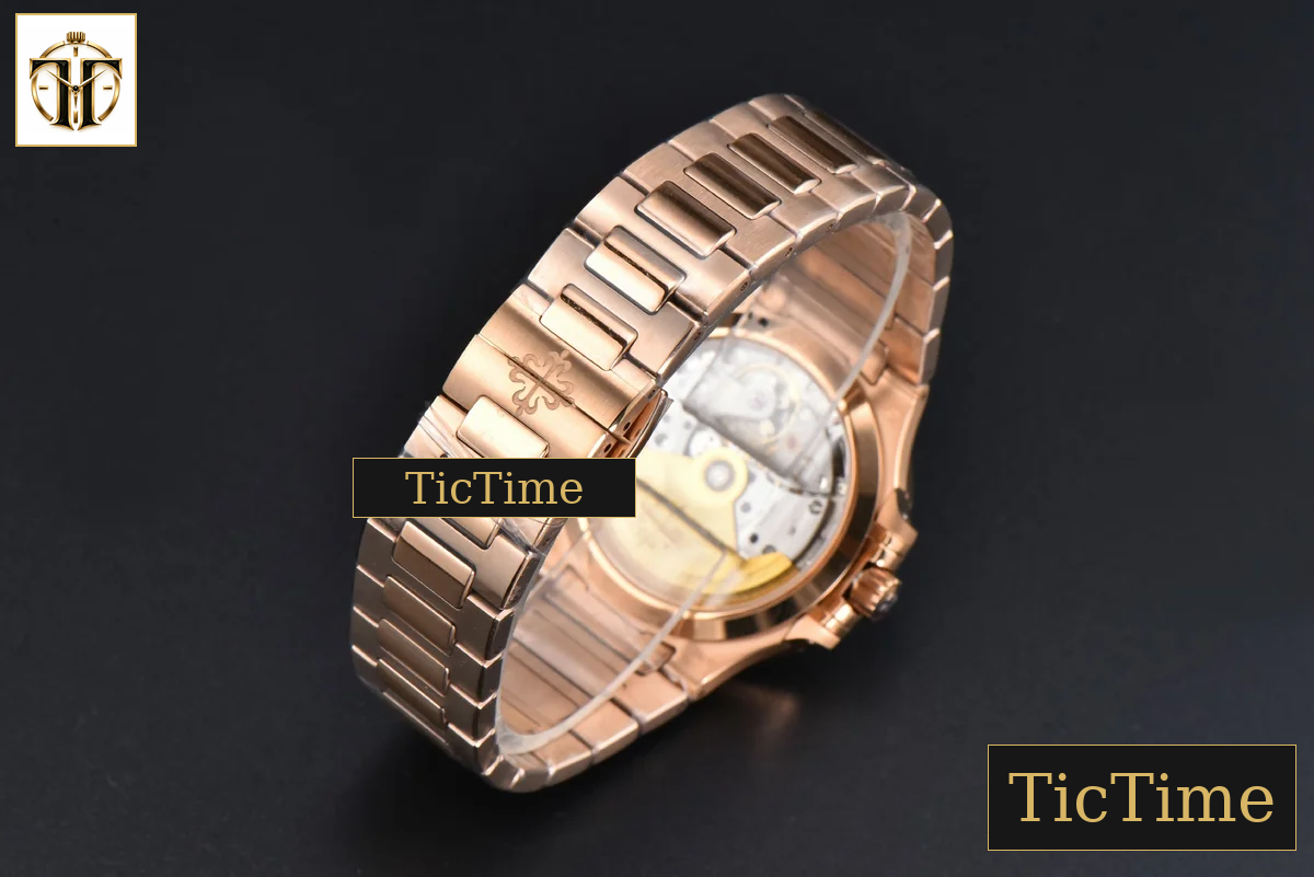 Nautilus Ladies 7118 35mm 3KF RG Rainbow Diamond RG Dial RG Bracelet 324CS — foto 32