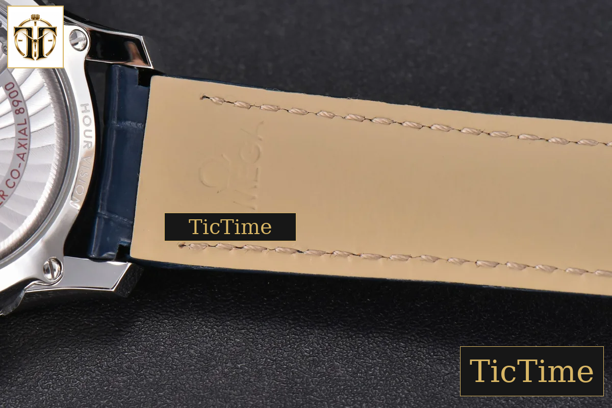 De Ville Hour Vision 41mm VSF Blue/Silver Dial Blue Croco Strap A8500 — foto 16