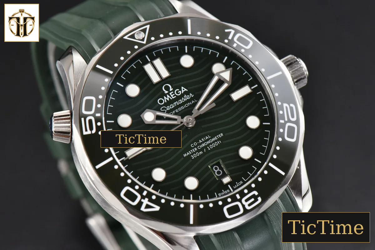 Seamaster Diver 300M 42mm VSF Green Ceramic Green Dial Green Rubber Strap VS8800 — foto 11