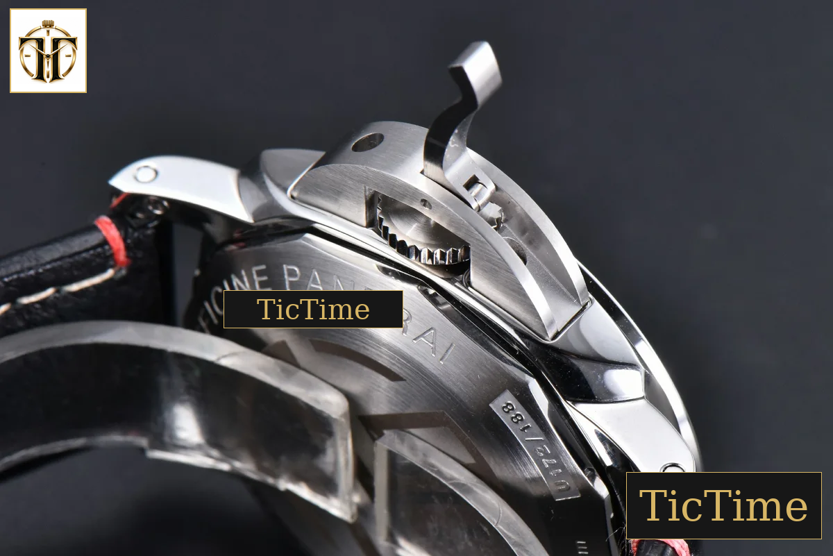 PAM910 44mm TTF Black Dial Black Leather Strap P9010 — foto 16