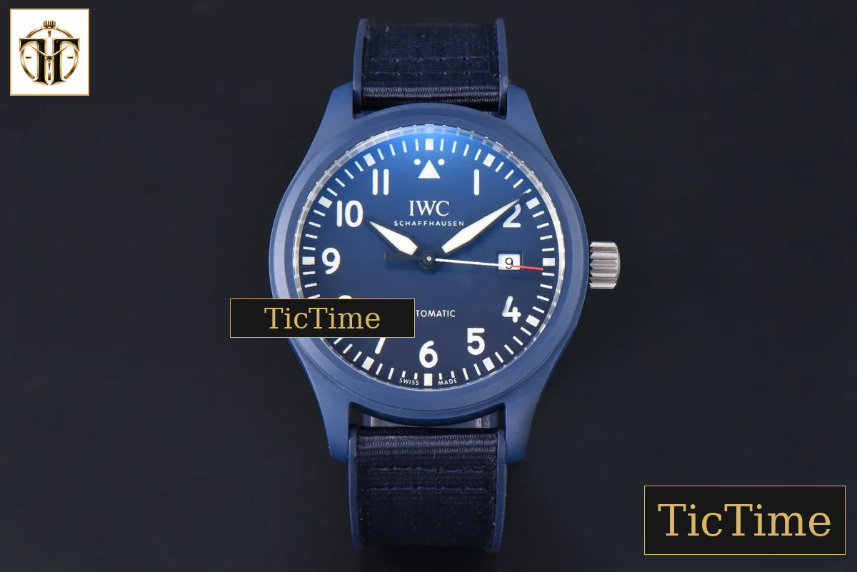 Laureus IW328101 41mm V7F Blue Ceramic Blue Dial Nylon/Rubber Strap — foto 3