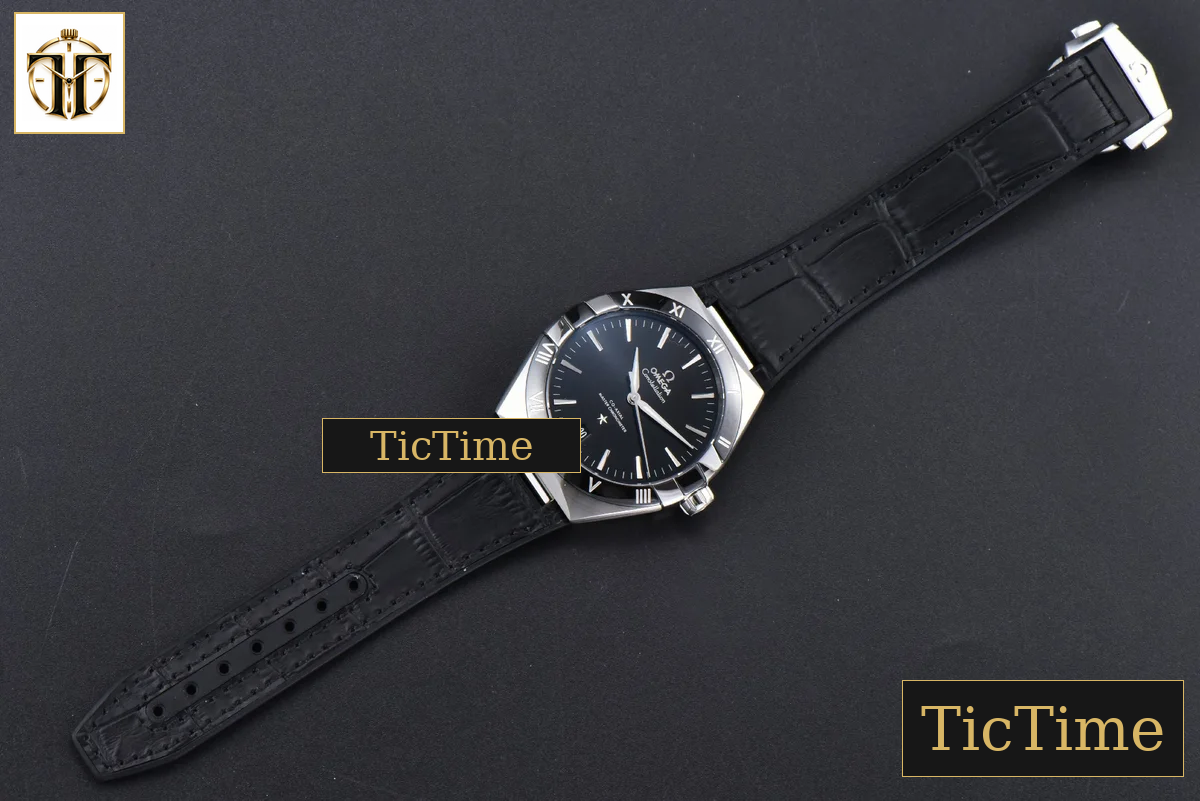 Constellation 41mm VSF Black Ceramic Black Dial Black Gummy Strap A8900 — foto 36