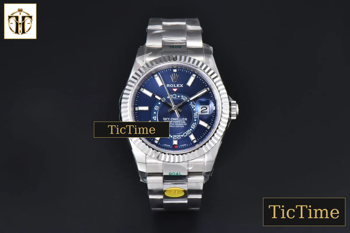 Sky-Dweller 904L 326934 42mm ZF Blue Dial SS Bracelet A2824 — foto 3