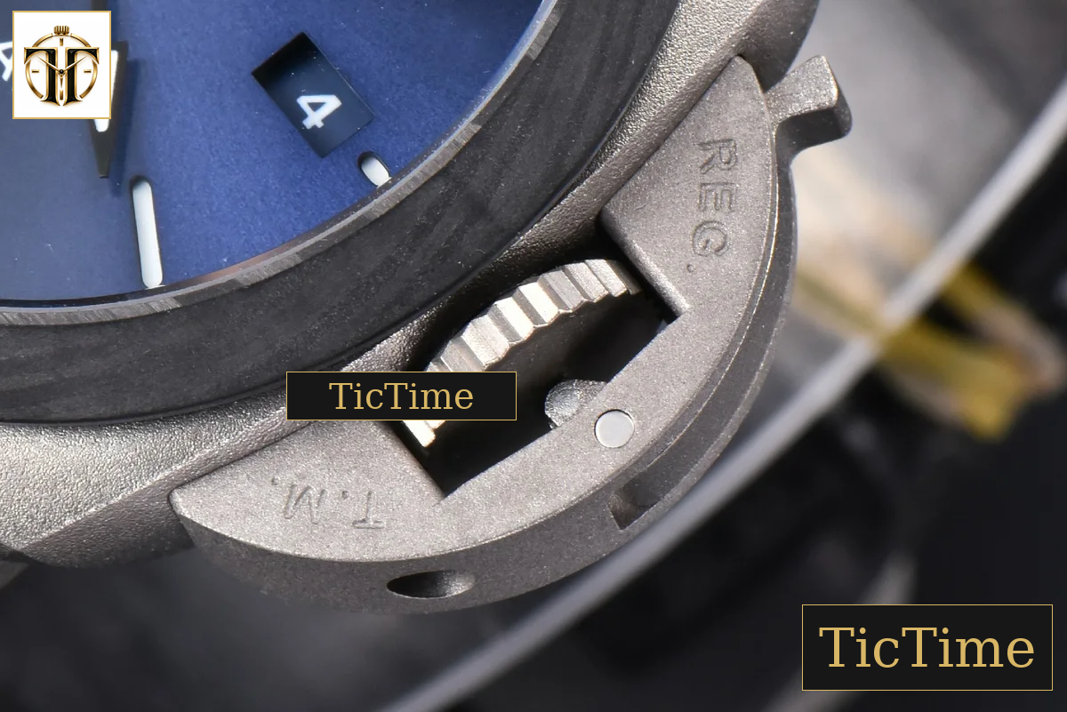 Luminor GMT PAM1279 42mm VSF Titanium Blue Dial Dark Blue Leather Strap P9011 — foto 12