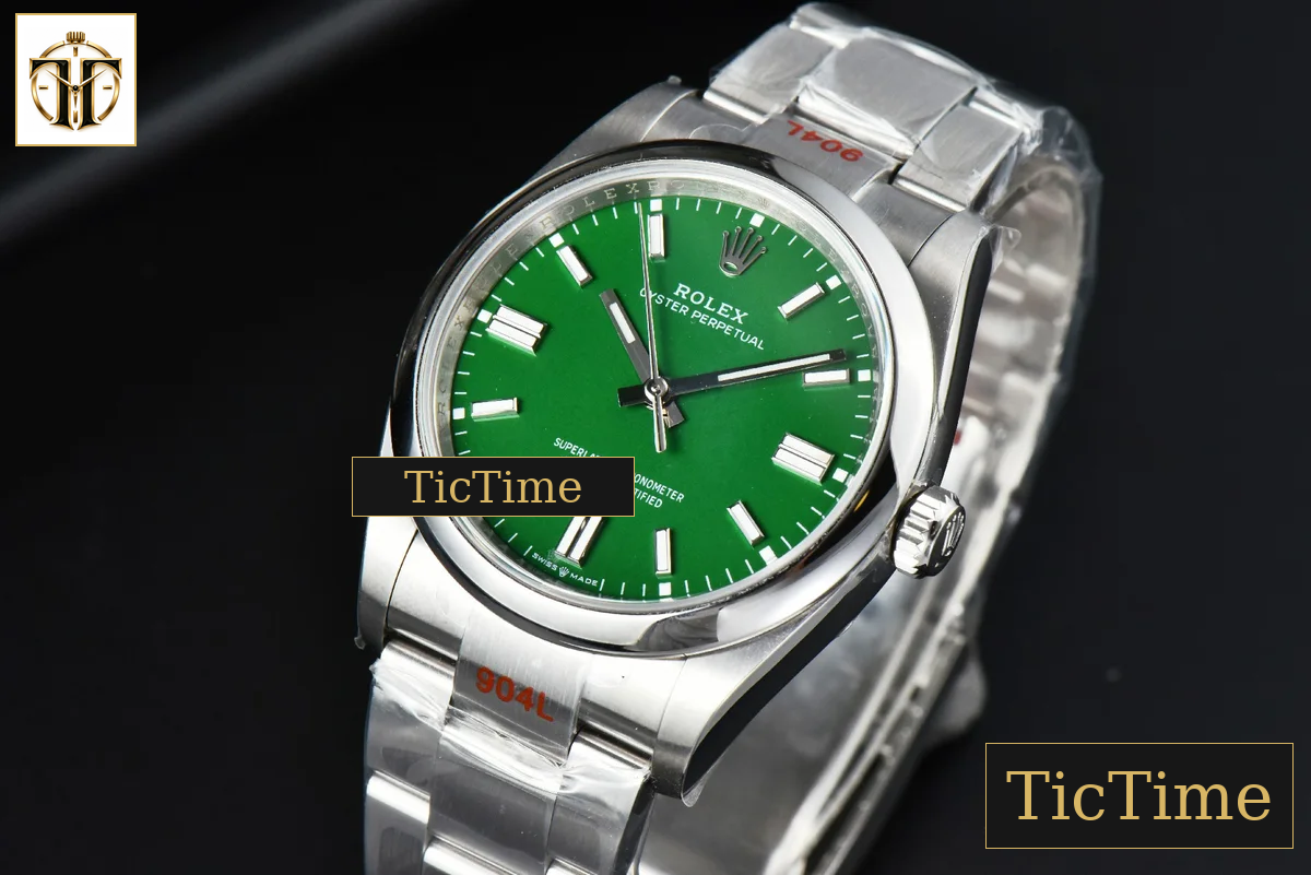 Oyster Perpetual 126000 36mm EWF Green Dial SS Bracelet A3230 — foto 4