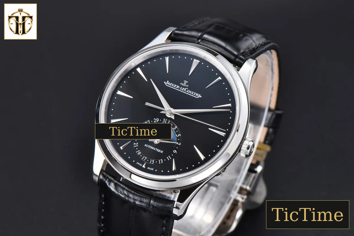 Master Ultra Thin Moonphase 1368420 39mm APSF Black Dial Leather Strap SA925 — foto 3