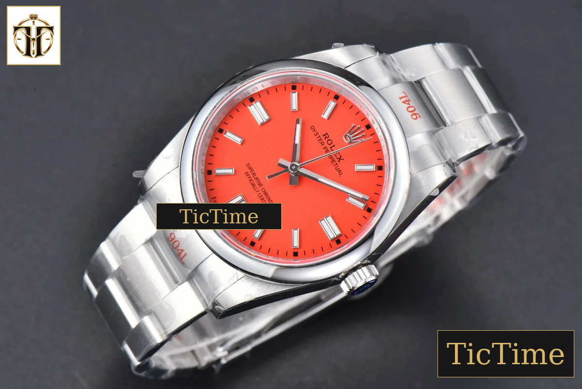 Oyster Perpetual 904L 126000 36mm GMF Red Dial SS Bracelet VR3230 — foto 4
