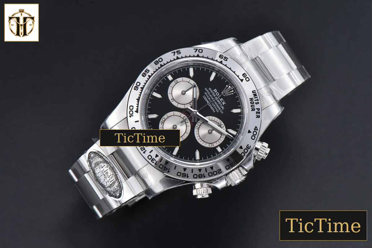 Daytona 126509 40mm Clean Factory SS Black Dial Silver Subdial SS Bracelet DD4131 — foto 3