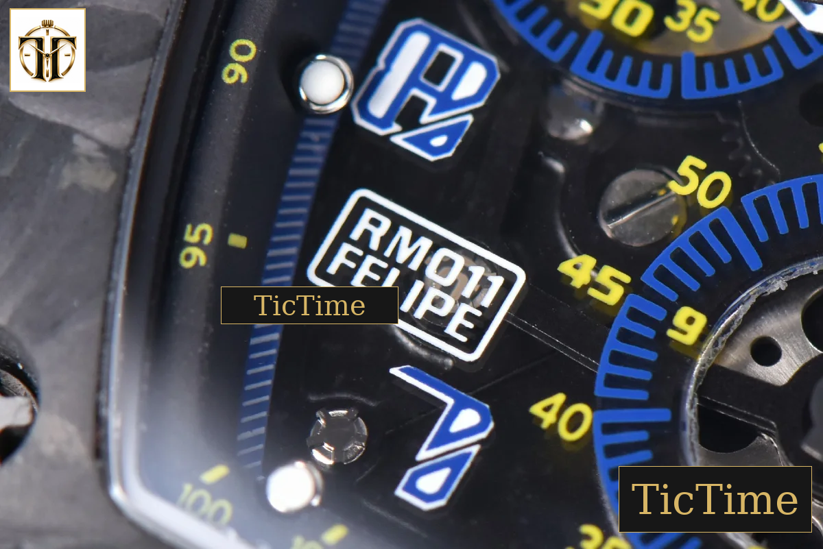 NTPT Chrono RM011 KVF Skeleton Dial Blue Crown Black Rubber Strap V2 A7750 — foto 9