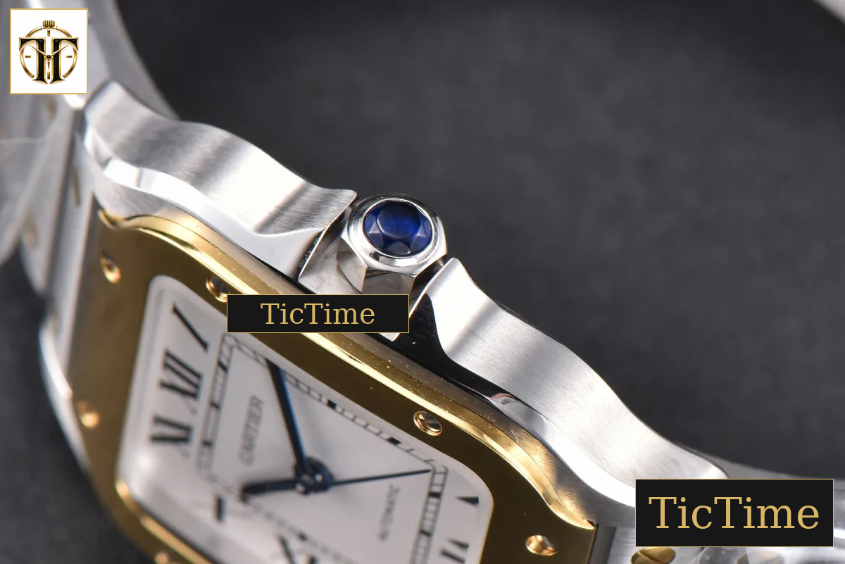 Santos de Cartier Medium 35mm BVF YG/SS White Dial YG/SS Bracelet Miyota 9039 — foto 13