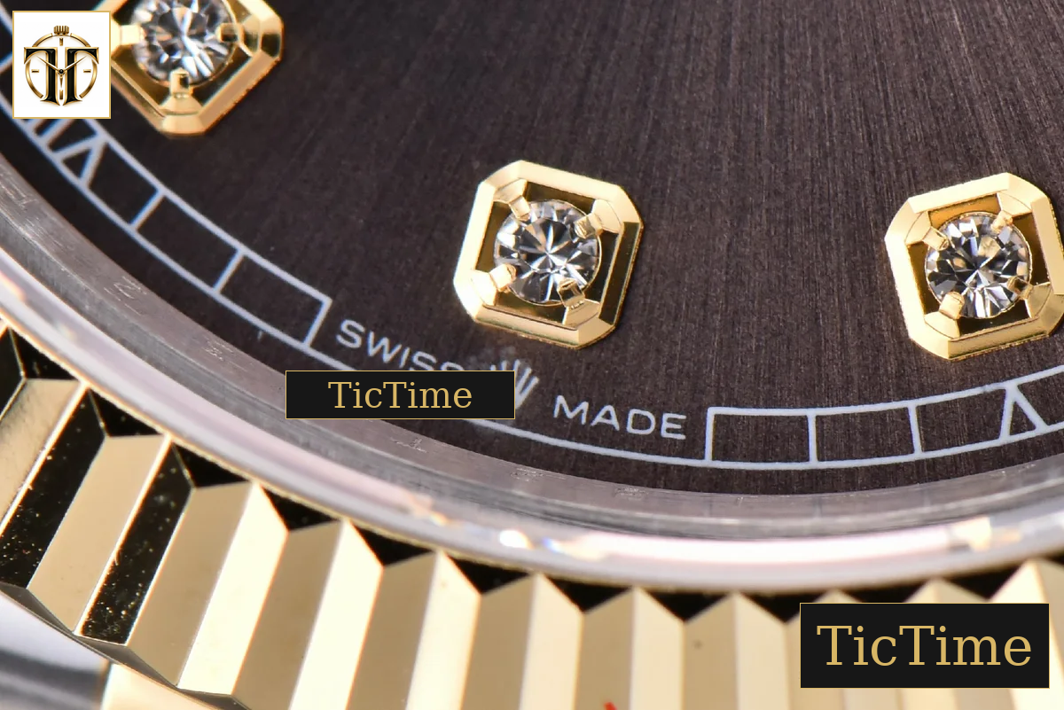Datejust 41mm GMF YG/SS Gray Dial Diamond Marker Fluted Bezel Jubille Bracelet VR3235 — foto 8