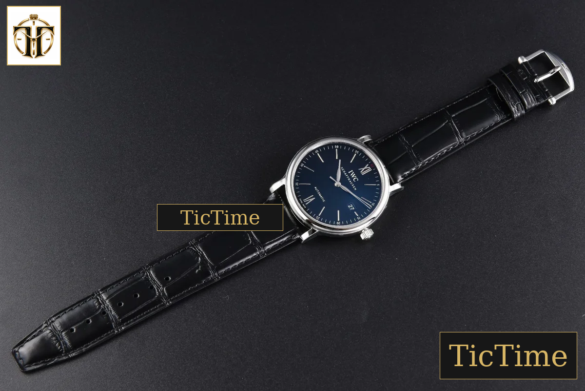 Portofino 40mm V7F Black Red “60” Dial Black Leather Strap A2892 — foto 31