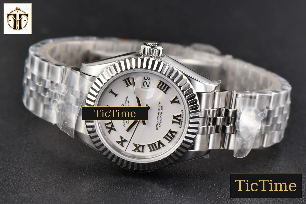 DateJust Ladies 28mm WF White Dial Roma Marker Jubilee Bracelet A2236 — foto 16