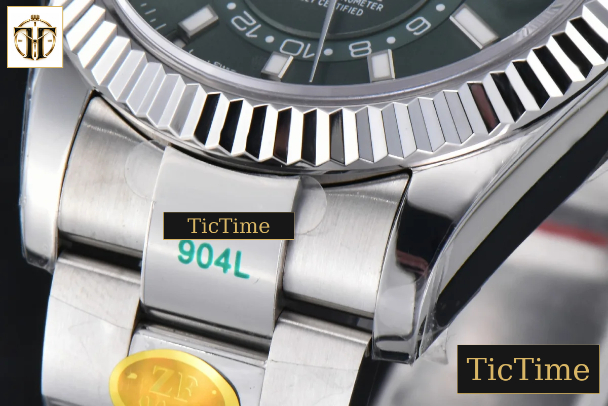 Sky-Dweller 904L 326934 42mm ZF Green Dial SS Bracelet A2824 — foto 11