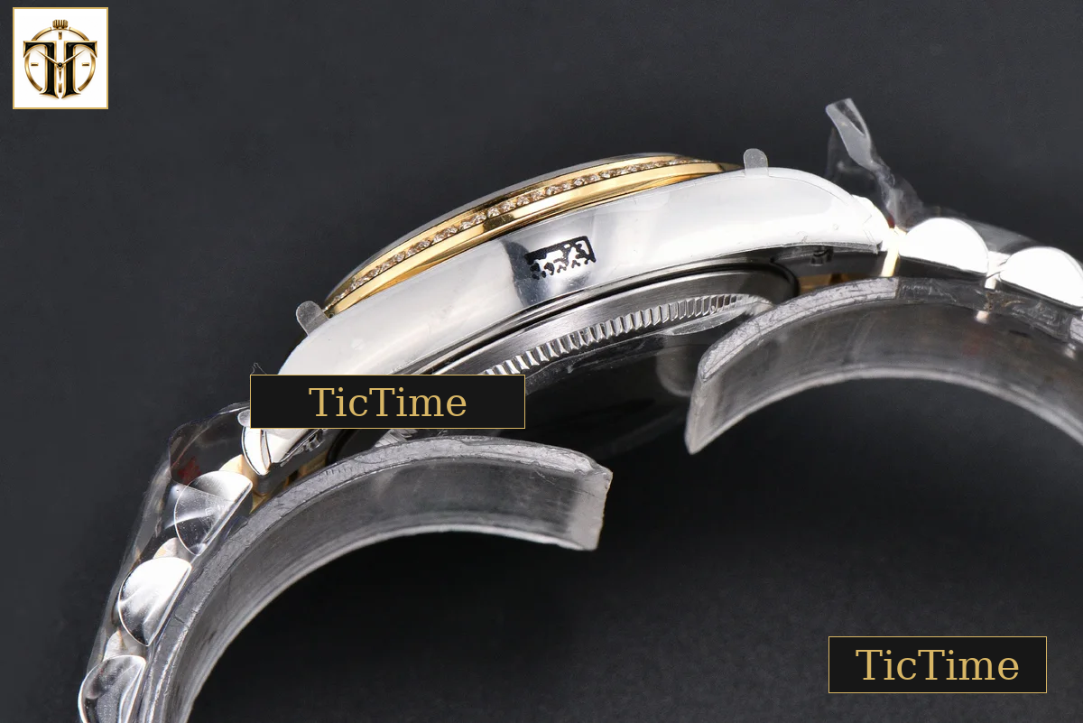 DateJust 904L 31mm GMF Diamond Bezel Red Dial Diamond Marker YG/SS Jubilee Bracelet A2824 — foto 18