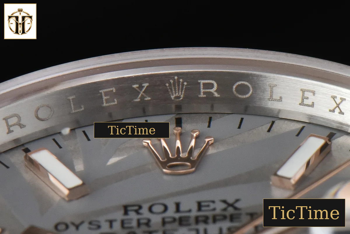 DateJust 36mm EWF RG/SS Silver Plam Dial Oyster Bracelet A3235 — foto 13
