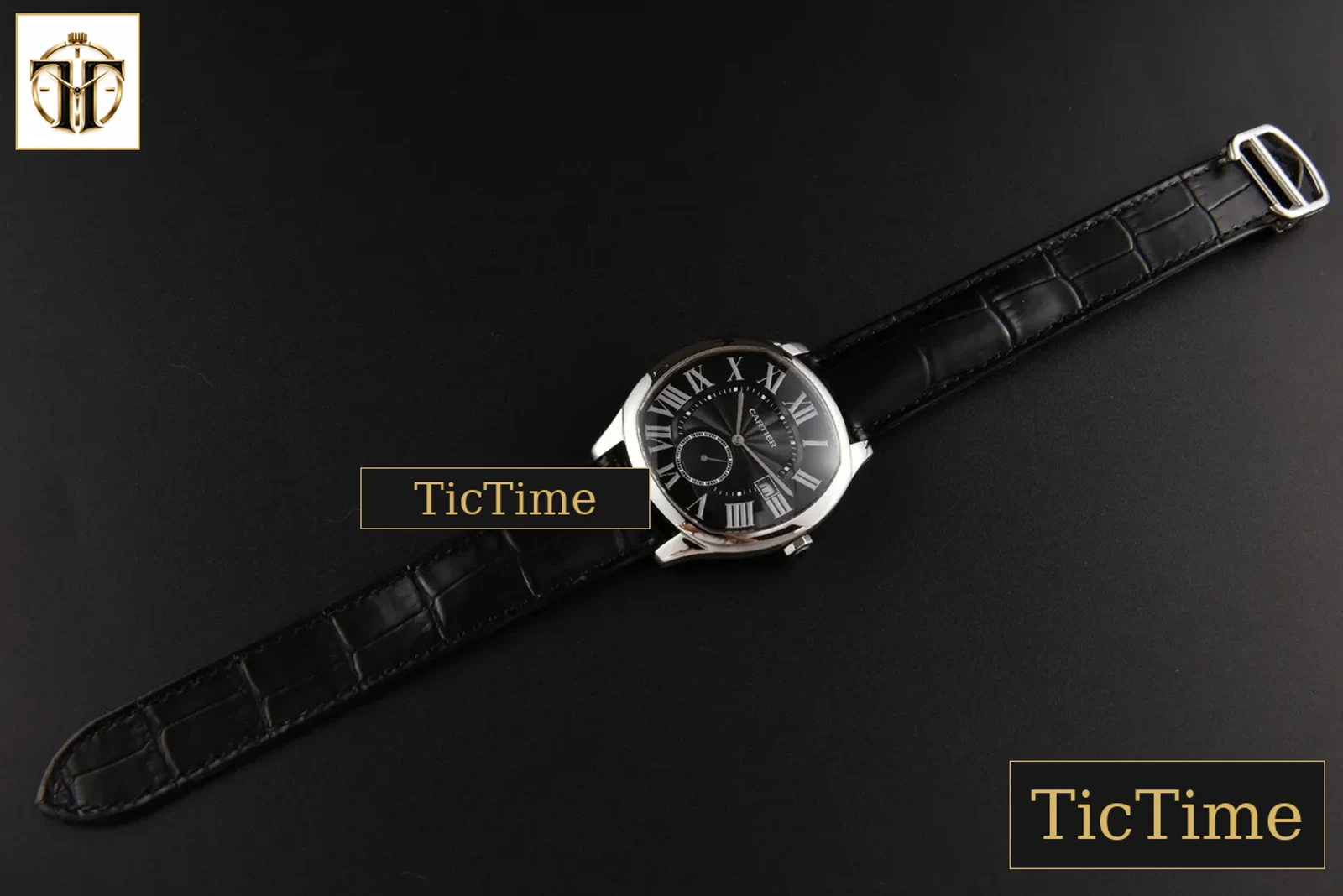 Drive de Cartier 40mm APSF Black Dial Black Leather Strap A23J — foto 32