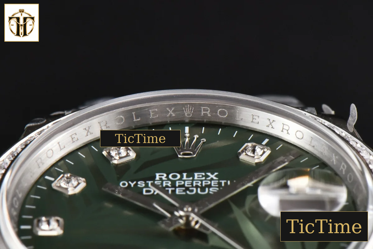 DateJust 36mm BPF Diamond Green Plam Dial Diamond Marker Jubilee Bracelet 3235 — foto 13