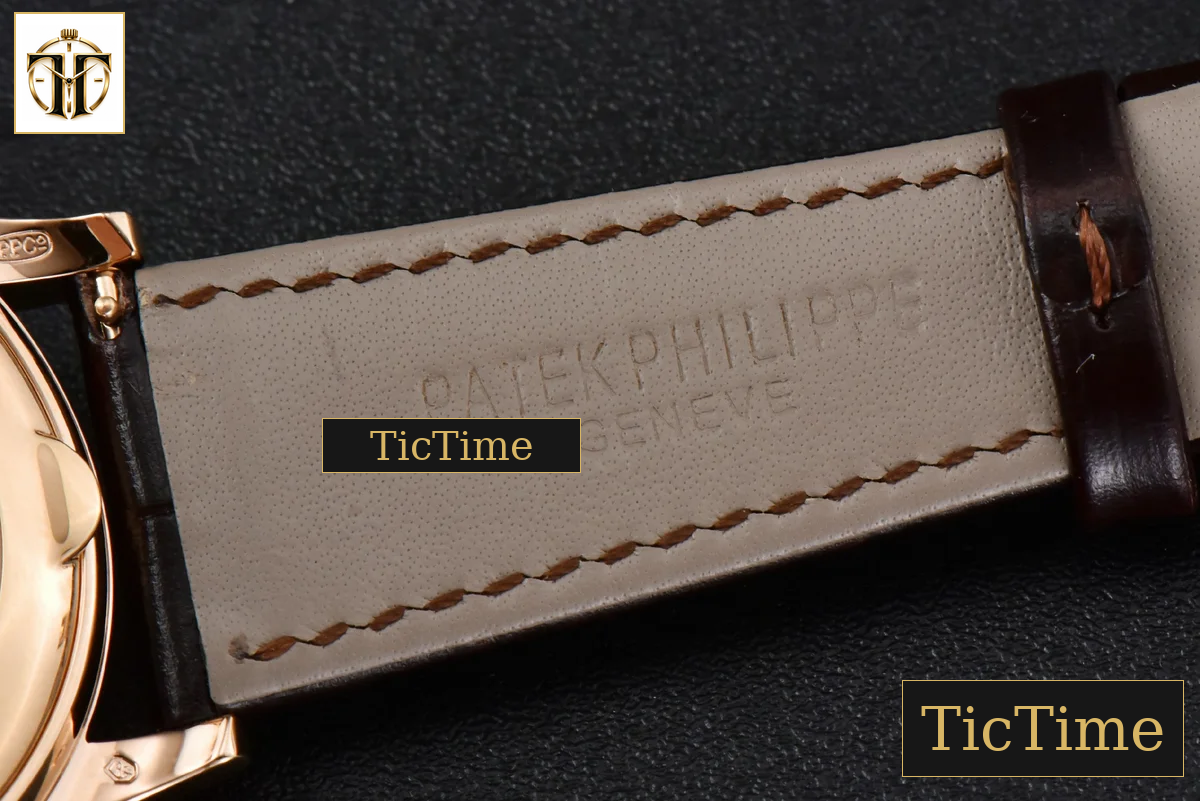 Annual Calendar Moonphase 5396 38.5mm ZF RG White Stick Dial Brown Leather Strap MY9015 — foto 24