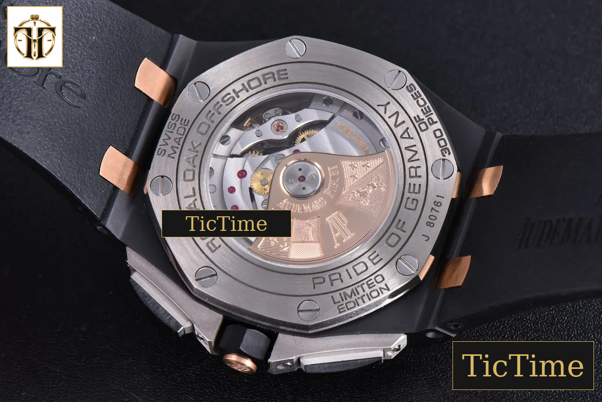 Royal Oak Offshore 44mm JF Black Ceramic Germany Edition Gray Dial Rubber Strap A3126 — foto 16