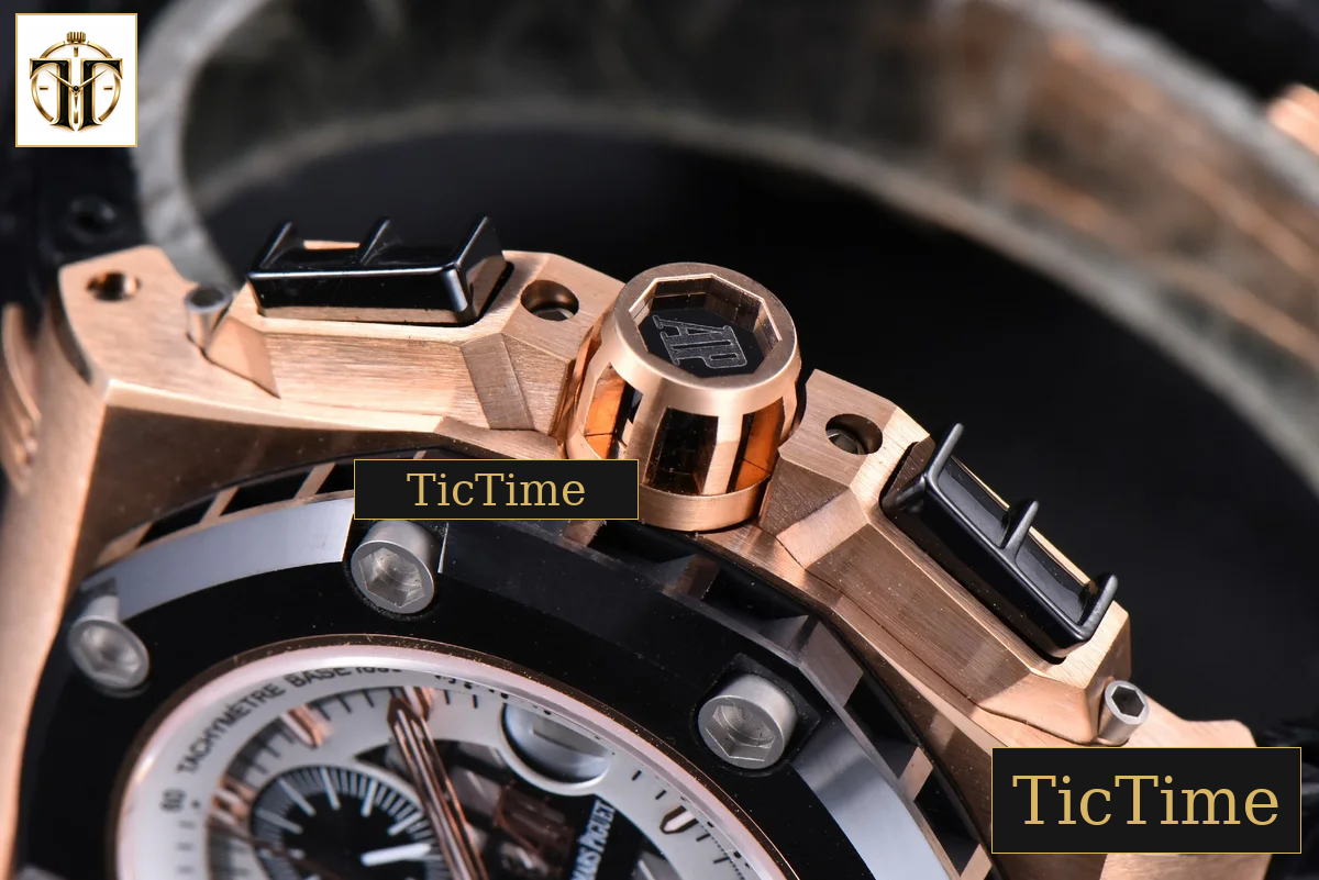 Royal Oak Offshore Ruben Barrichello II 44mm JF RG White Skeleton Dial Black Leather Strap V2 A3126 — foto 14