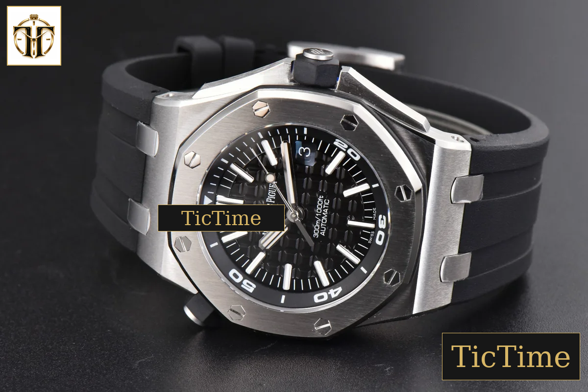 Royal Oak Offshore Diver 15710 42mm APSF Black Dial Black Rubber Strap SA3120 — foto 14