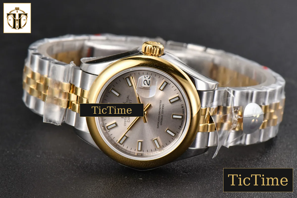 DateJust Ladies 28mm WF YG/SS Smooth Bezel Silver Dial Jubilee Bracelet A2236 — foto 16