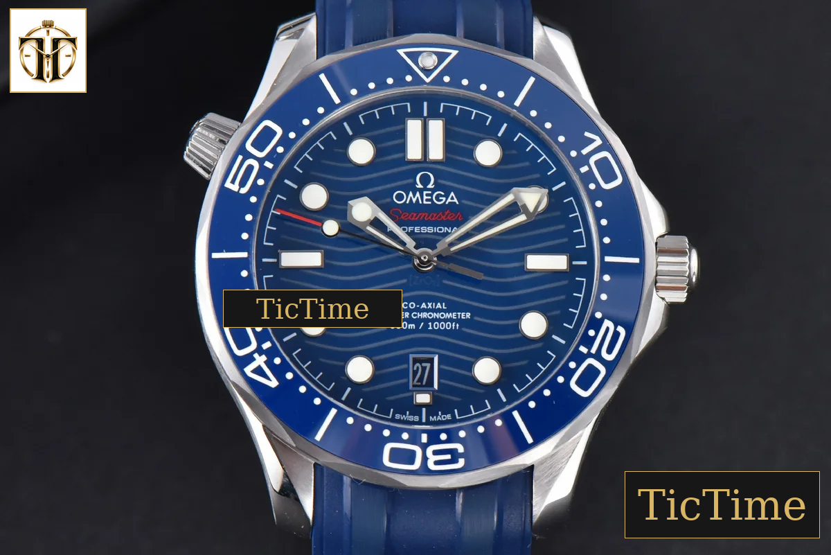 Seamaster Diver 42mm VSF SS 300M Blue Dial Rubber Strap A8800 — foto 2