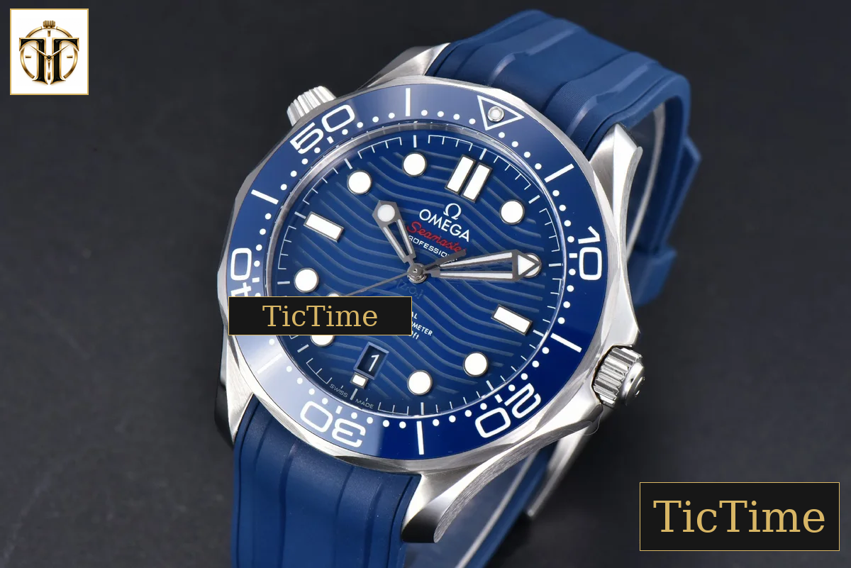 Seamaster Diver 300M 42mm ZF Blue Ceramic Blue Dial Blue Rubber Strap A8800 — foto 4