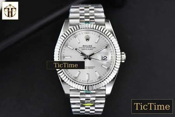 Foto frontal — DateJust 126334 41mm ZF Silver Dial Jubilee Bracelet 2824