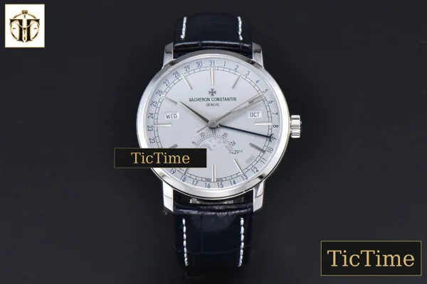 Foto frontal — Traditionnelle 4010T 41mm MXF White Dial Blue Leather strap A2460QCL