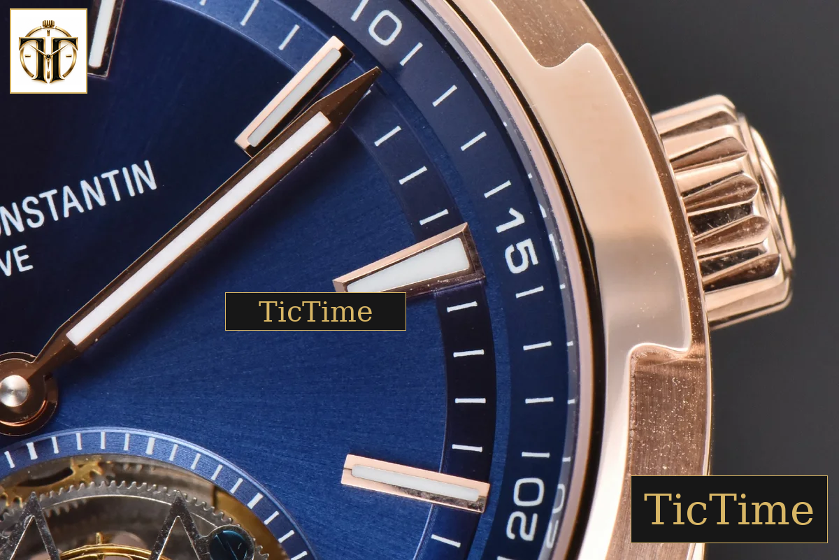 Overseas Tourbillon 6000V 42.5mm BBRF RG Blue Dial Blue Rubber Strap Tourb — foto 9