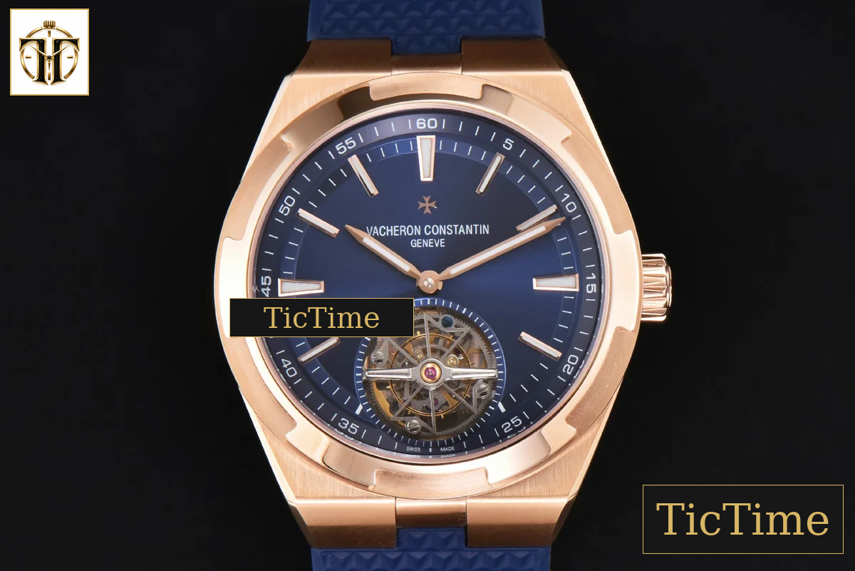 Overseas Tourbillon 6000V 42.5mm BBRF RG Blue Dial Blue Rubber Strap Tourb — foto 2