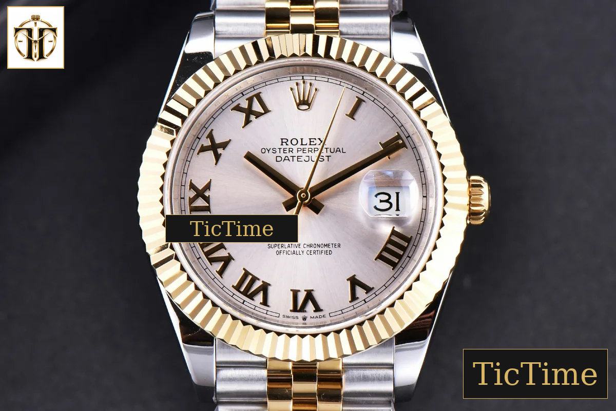 Datejust 41mm GMF YG/SS Silver Dial Roma Marker Fluted Bezel Jubille Bracelet VR3235 — foto 2