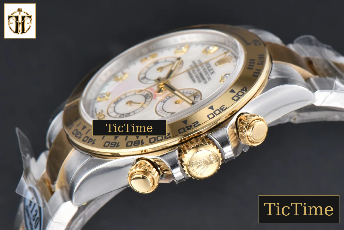 Daytona 116503 40mm Clean Factory YG/SS MOP Dial Diamond Marker YG/SS Bracelet A4130 — foto 12
