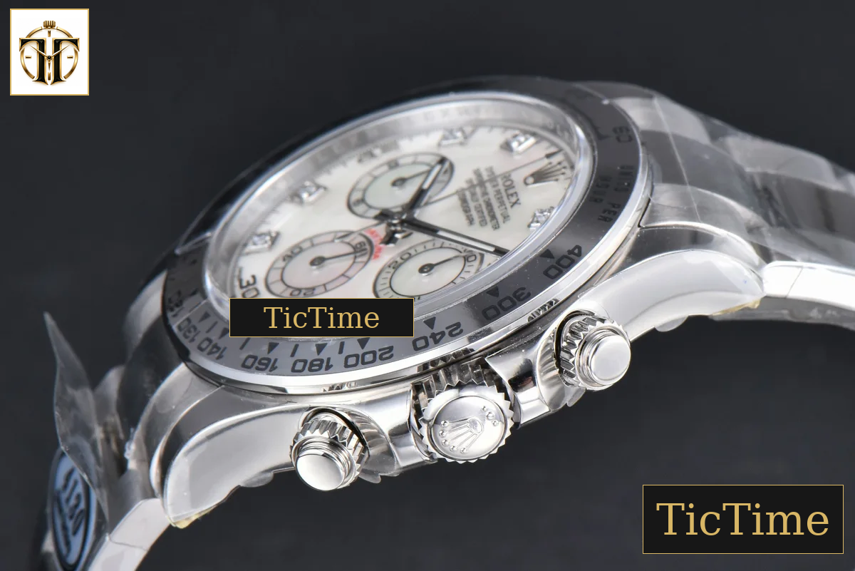 Daytona 116509 40mm Clean Factory SS MOP Dial Diamond Marker SS Bracelet A4130 — foto 12