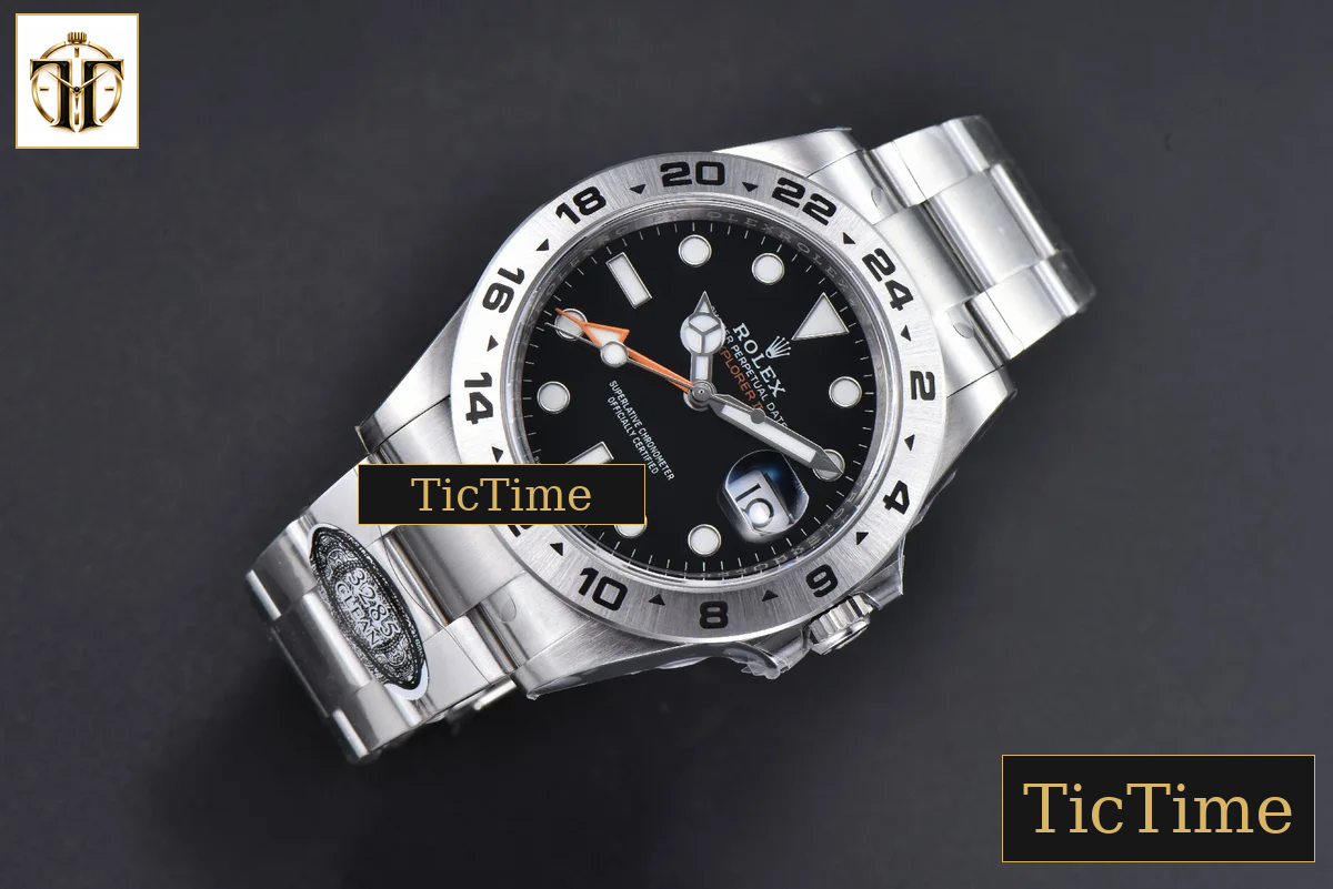 Explorer II 904L 226570 42mm Clean Factory Black Dial SS Bracelet CHS DD3285 — foto 3