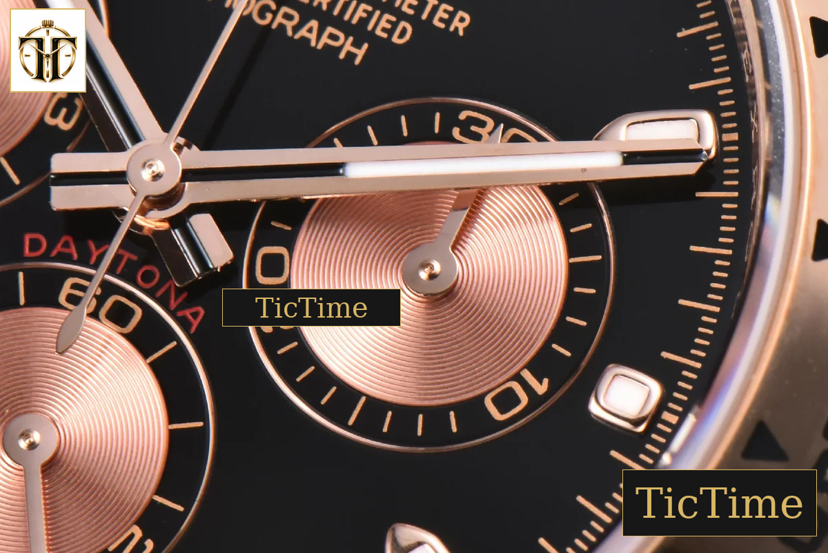 Daytona 116505 APSF RG Black Dial RG Subdial Lume Marker RG Bracelet SH4130 — foto 8