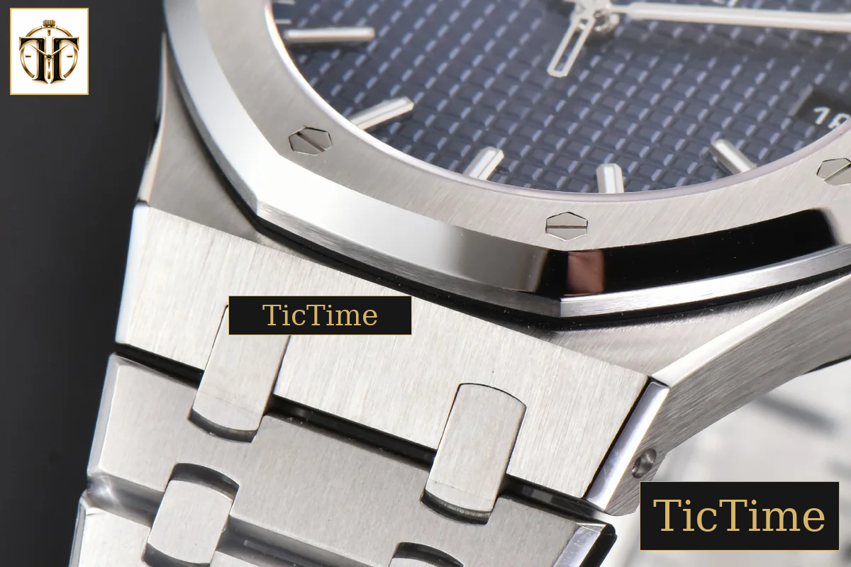 Royal Oak 15500 41mm APSF Blue Textured Dial SS Bracelet V2 A4302 — foto 10