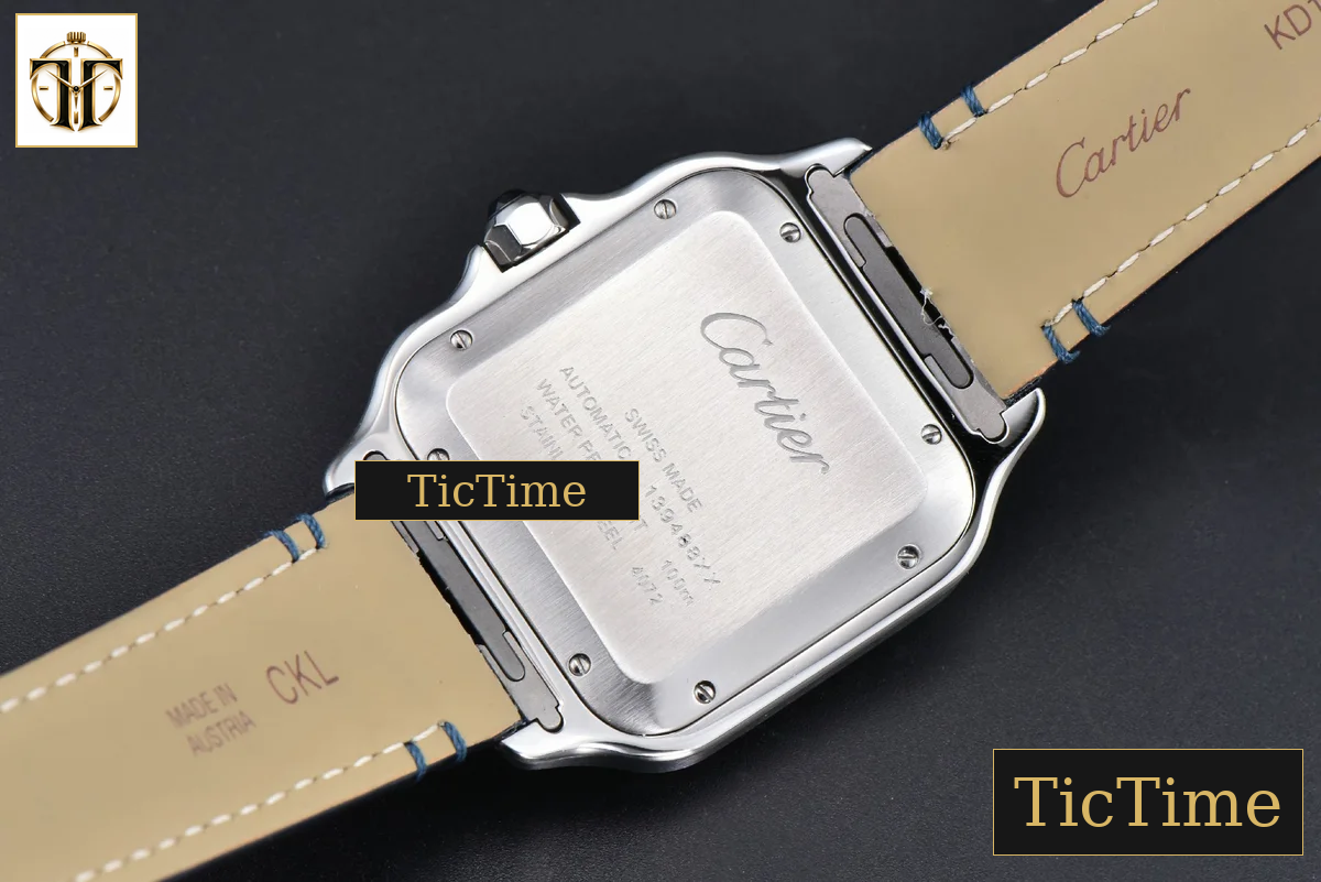 Santos de Cartier XL 40mm AF SS Blue Dial Blue Leather Strap Miyota 9015 — foto 14