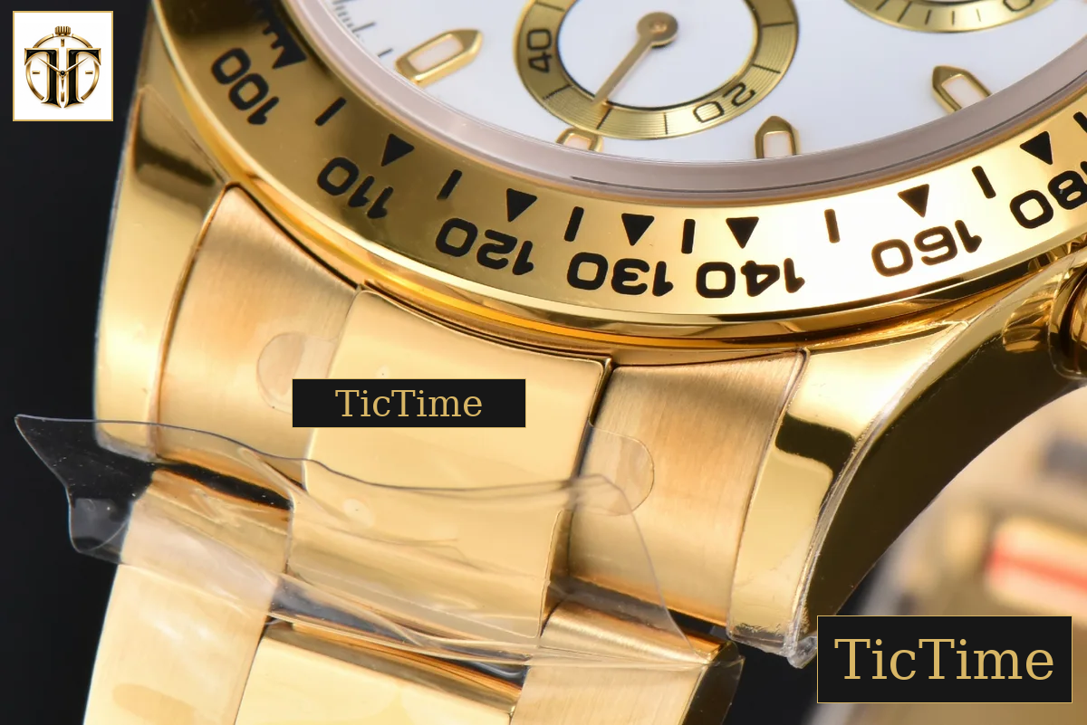 Daytona 116508 APSF YG White Dial Lume Marker YG Bracelet SH4130 — foto 11