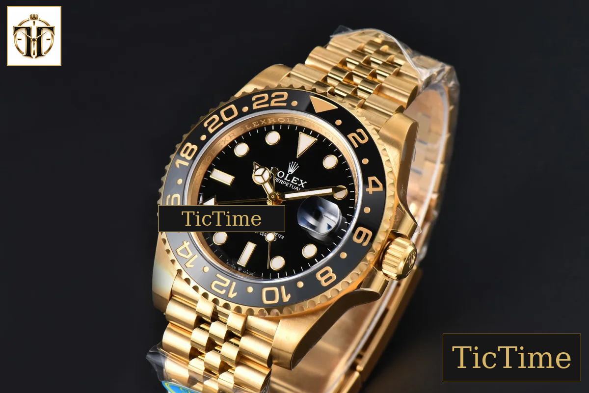 GMT Master II 126718 40mm Clean Factory YG Black/Gray Bezel Black Dial Jubilee Bracelet DD3285 — foto 5