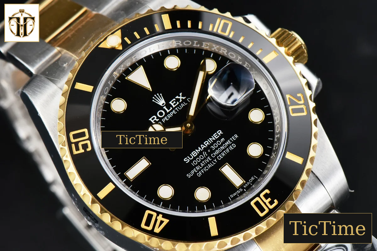 Submariner LN 116613 40mm Clean Factory YG/SS Black Ceramic Black Dial YG/SS Bracelet VR3130 — foto 12