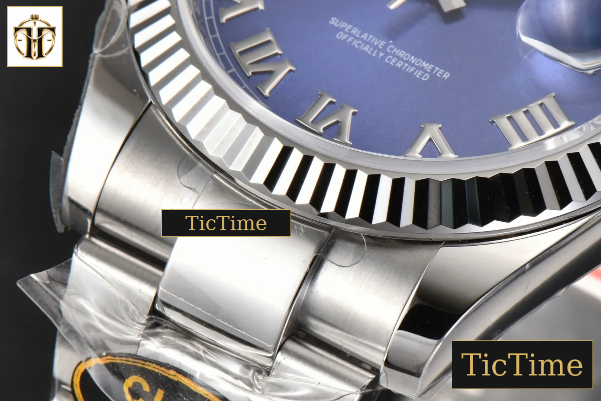 DateJust 126334 41mm Clean Factory Blue Roma Marker Osyter Bracelet VR3235 — foto 10