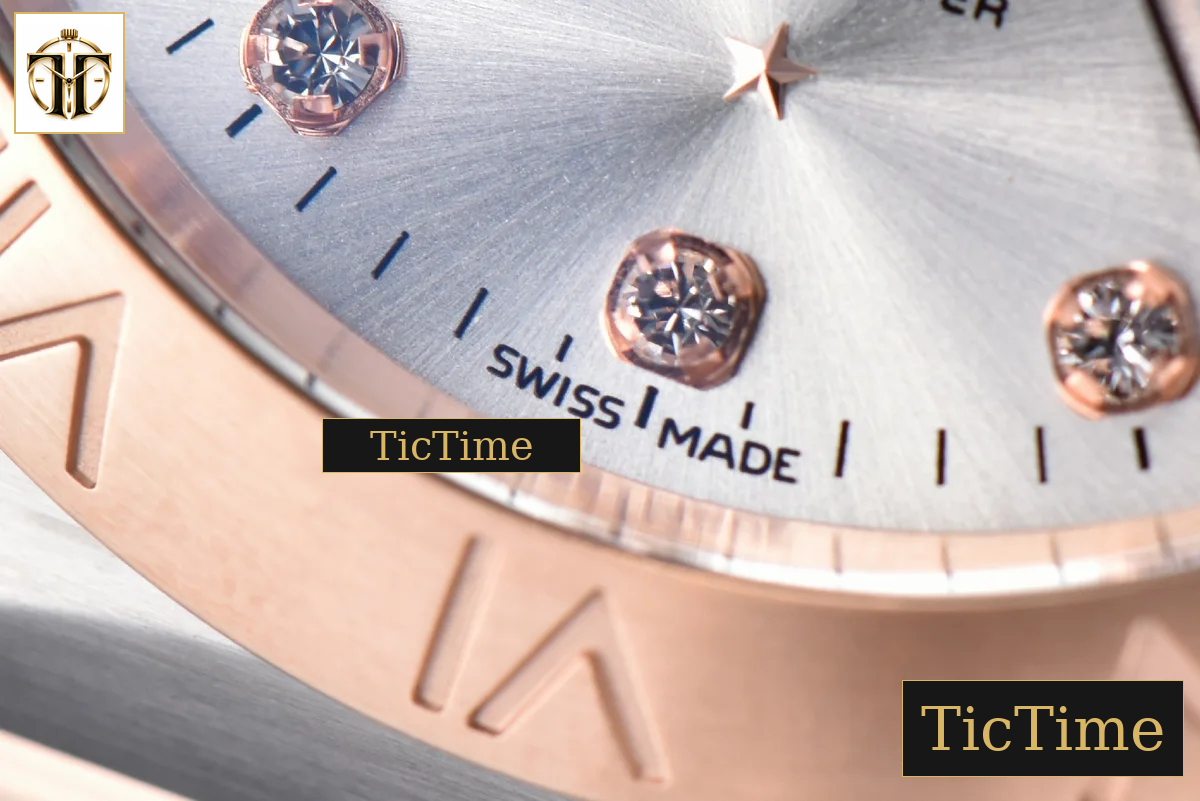 Constellation 38mm VSF SS/RG Silver Dial Diamonds Markers SS/RG Bracelet A8500 — foto 9