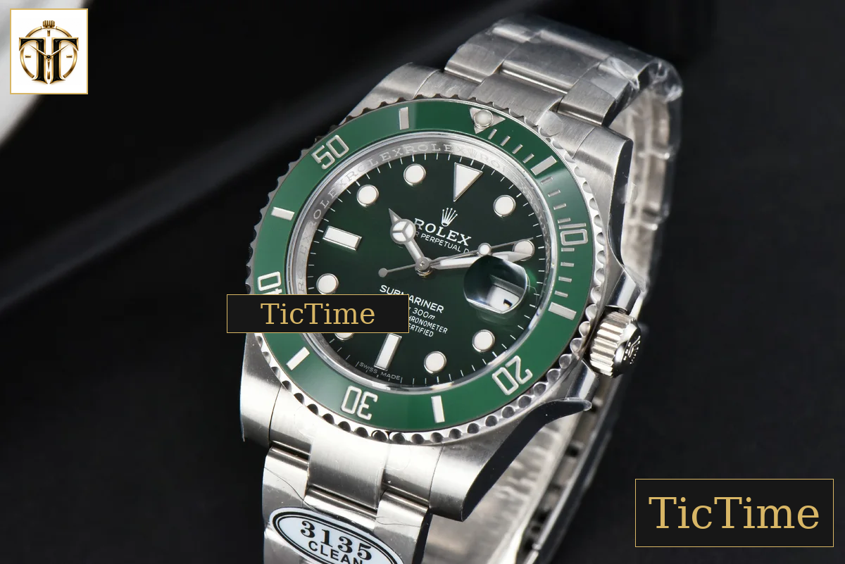 Submariner LV 116610 40mm Clean Factory Green Ceramic Green Dial SS Bracelet VS3135 — foto 4