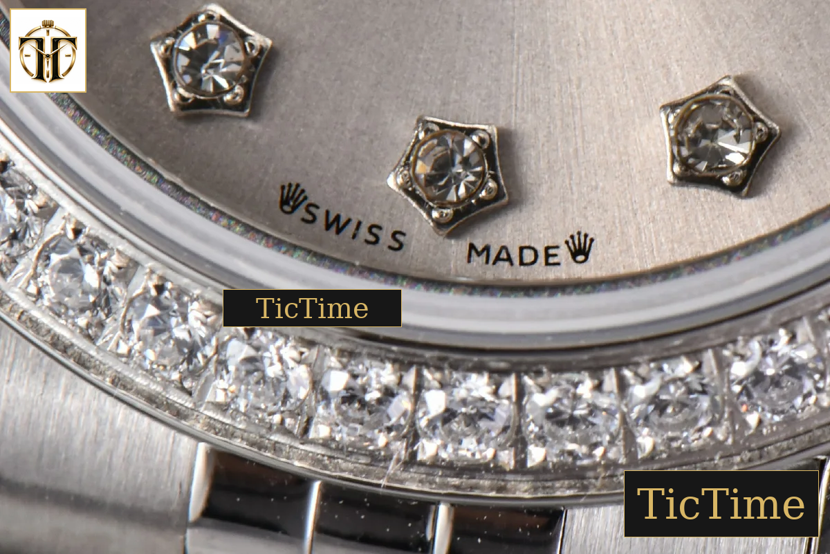 DateJust Ladies 28mm WF Diamond Silver Dial Diamond Marker Jubilee Bracelet A2236 — foto 9