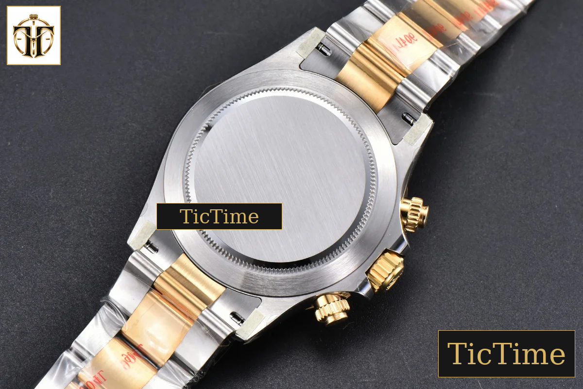 Daytona 116523 40mm Clean Factory YG/SS White Dial Black Subdials Numeral Marker YG/SS Bracelet A4130 — foto 20