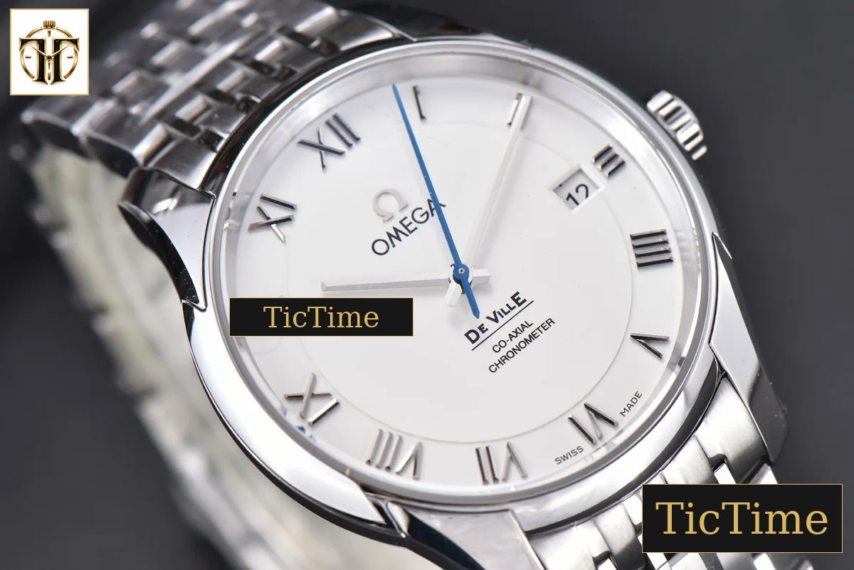 De Ville Hour Vision 41mm VSF White Dial Roma Marker SS Bracelet A8500 — foto 8